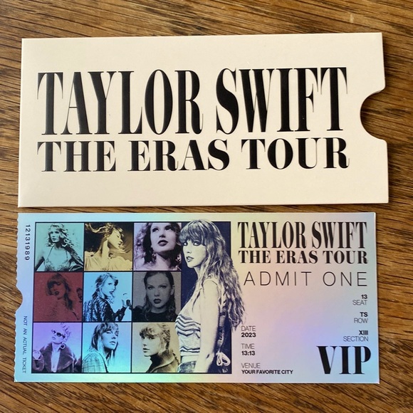 Taylor Swift Art Taylor Swift Vip Ticket Poshmark